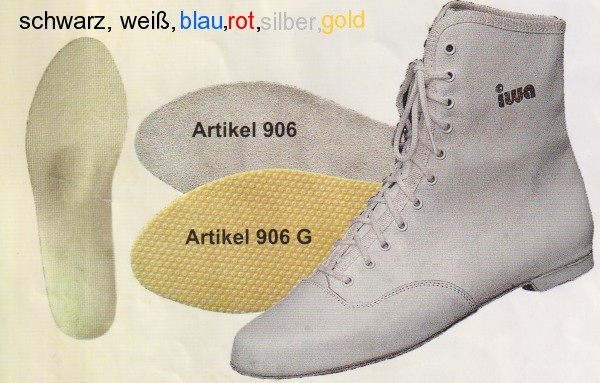 Tanzstiefel Garde durchgehende Chromledersohle 906